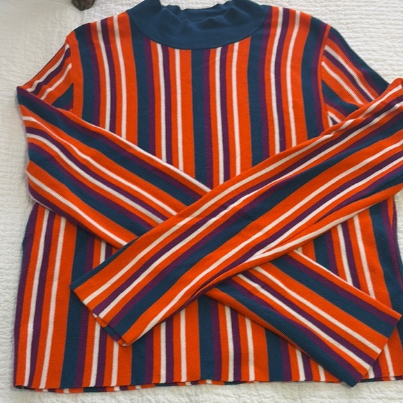 Victor Glemaud for Target Striped Multicolor Long Sleeve Top - Picture 1 of 5